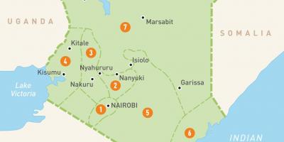地图肯尼亚表示省